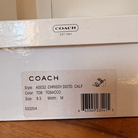 Coach Women's Tan Platform Heels - Picture 9 of 9